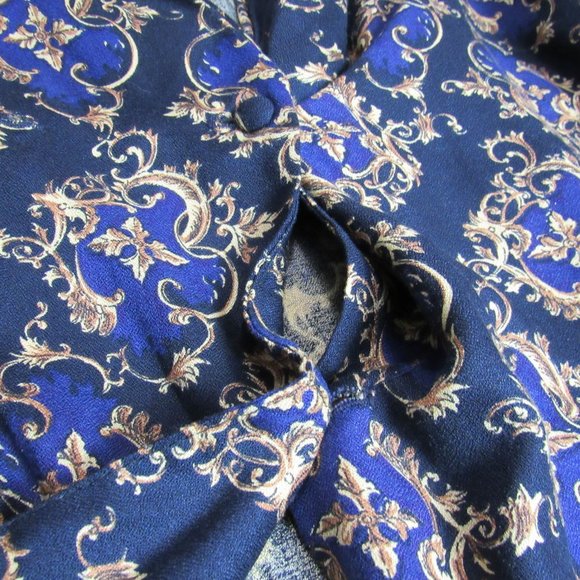 Patterned Talbots Button Up Blouse - Picture 4 of 10